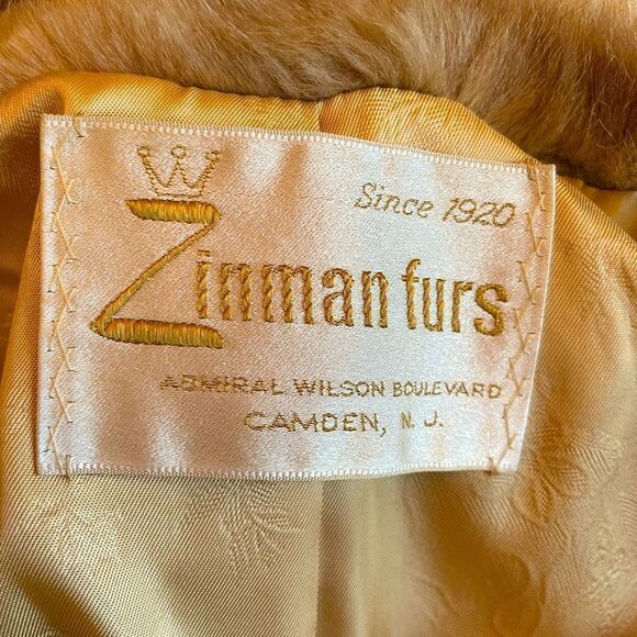 VINTAGE FAWN MINK FAUX FUR COAT BY MINCARA STYLED BY RUSSEL TAYLOR - Picture 11 of 11